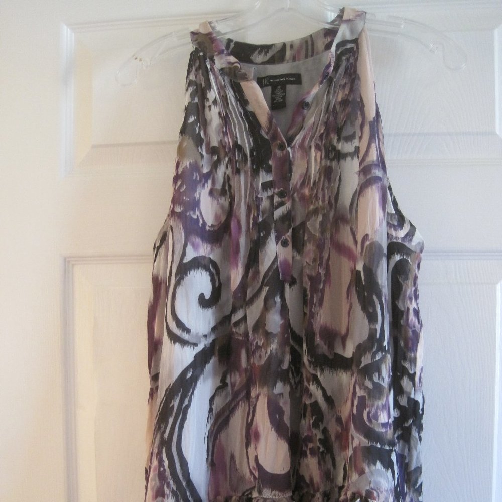 INC INTERNATIONAL CONCEPTS PURPLE SLEEVELESS TOP